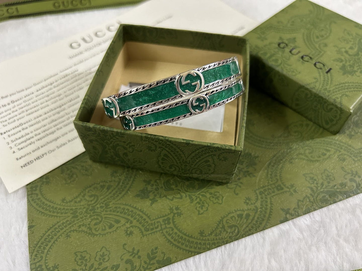 Double Gucci Interlocking Gucci Bangle Bracelet product image 3, provided for visual reference and product detail review
