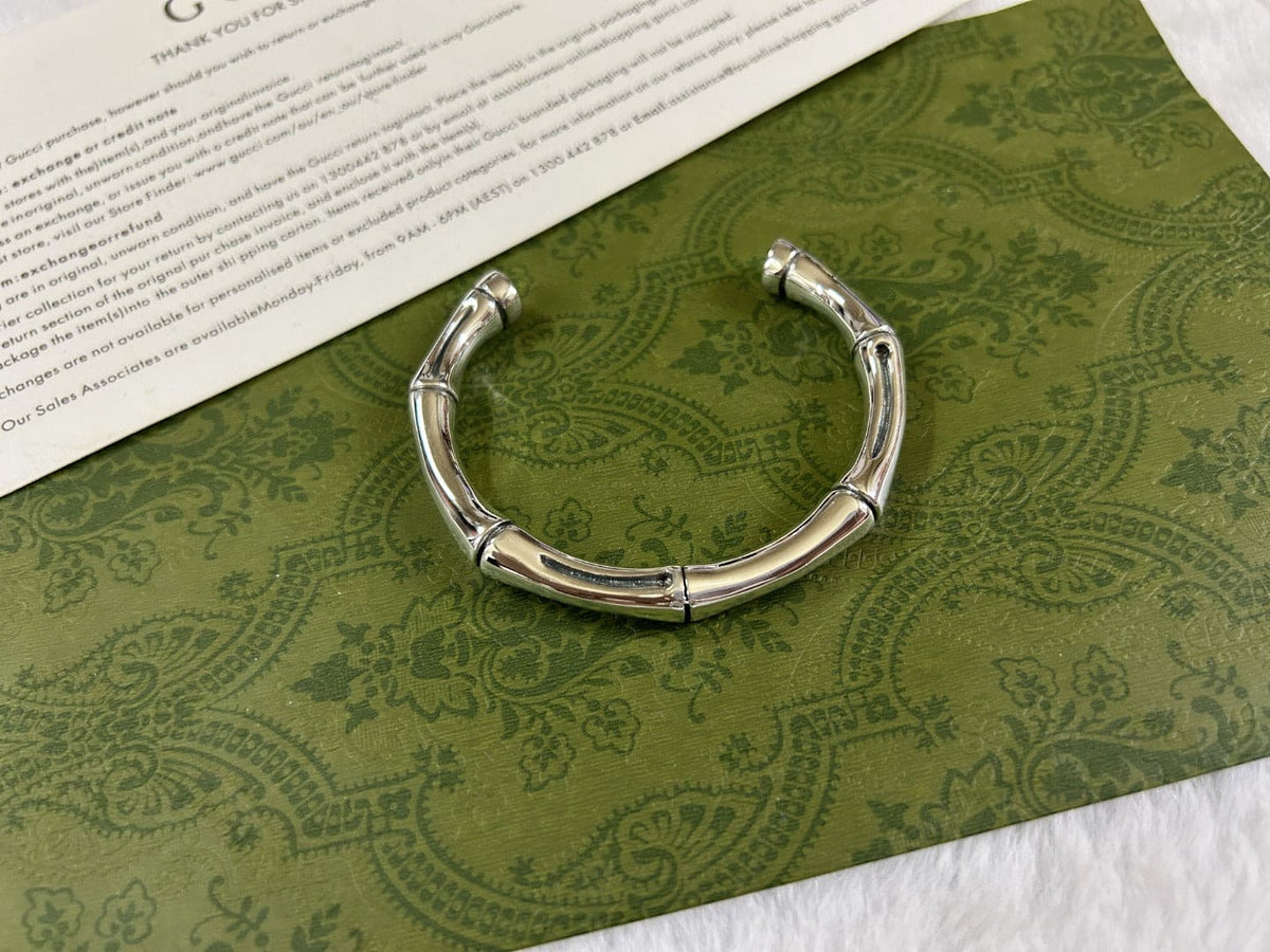 Double Gucci Bamboo Bangle Bracelet product image 5, provided for visual reference and product detail review