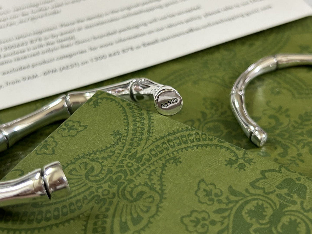 Double Gucci Bamboo Bangle Bracelet product image 2, provided for visual reference and product detail review