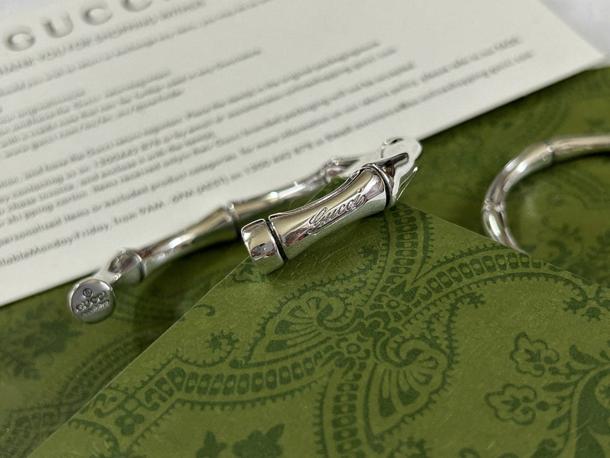 Double Gucci Bamboo Bangle Bracelet product image 9, provided for visual reference and product detail review