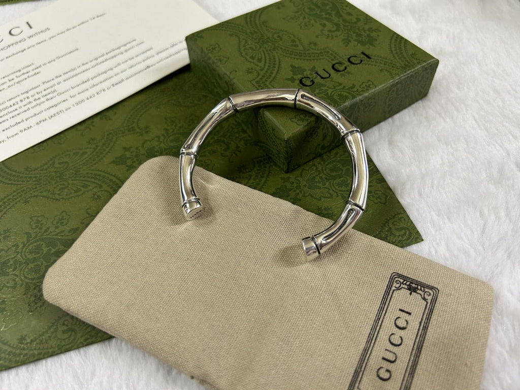 Double Gucci Bamboo Bangle Bracelet product image 3, provided for visual reference and product detail review