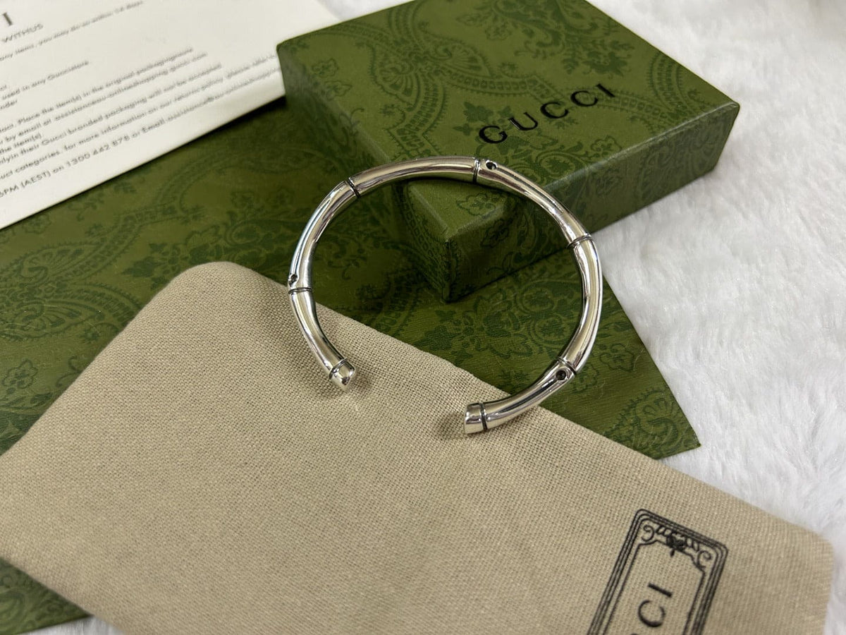 Double Gucci Bamboo Bangle Bracelet product image 4, provided for visual reference and product detail review