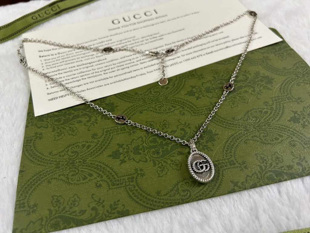 Double Gucci Pendant Necklace product image 7, provided for visual reference and product detail review