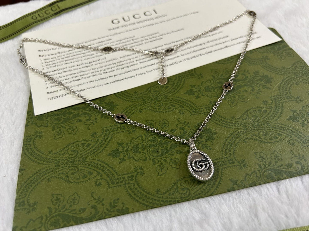 Double Gucci Pendant Necklace product image 7, provided for visual reference and product detail review