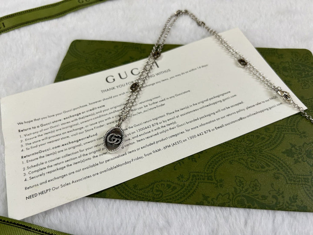 Double Gucci Pendant Necklace product image 8, provided for visual reference and product detail review