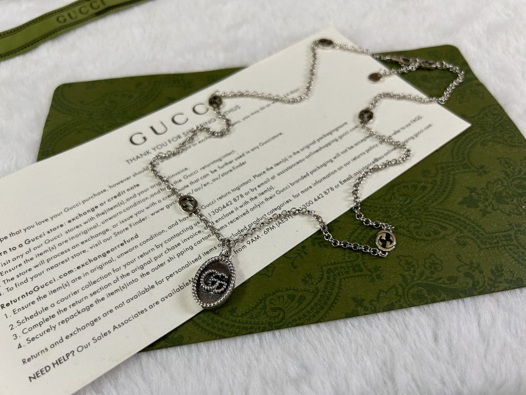 Double Gucci Pendant Necklace product image 9, provided for visual reference and product detail review