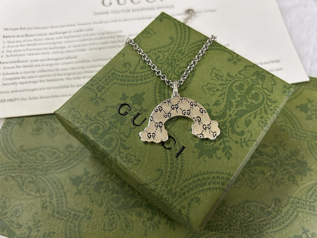 Double Gucci Rainbow Pendant Necklace product image 6, provided for visual reference and product detail review
