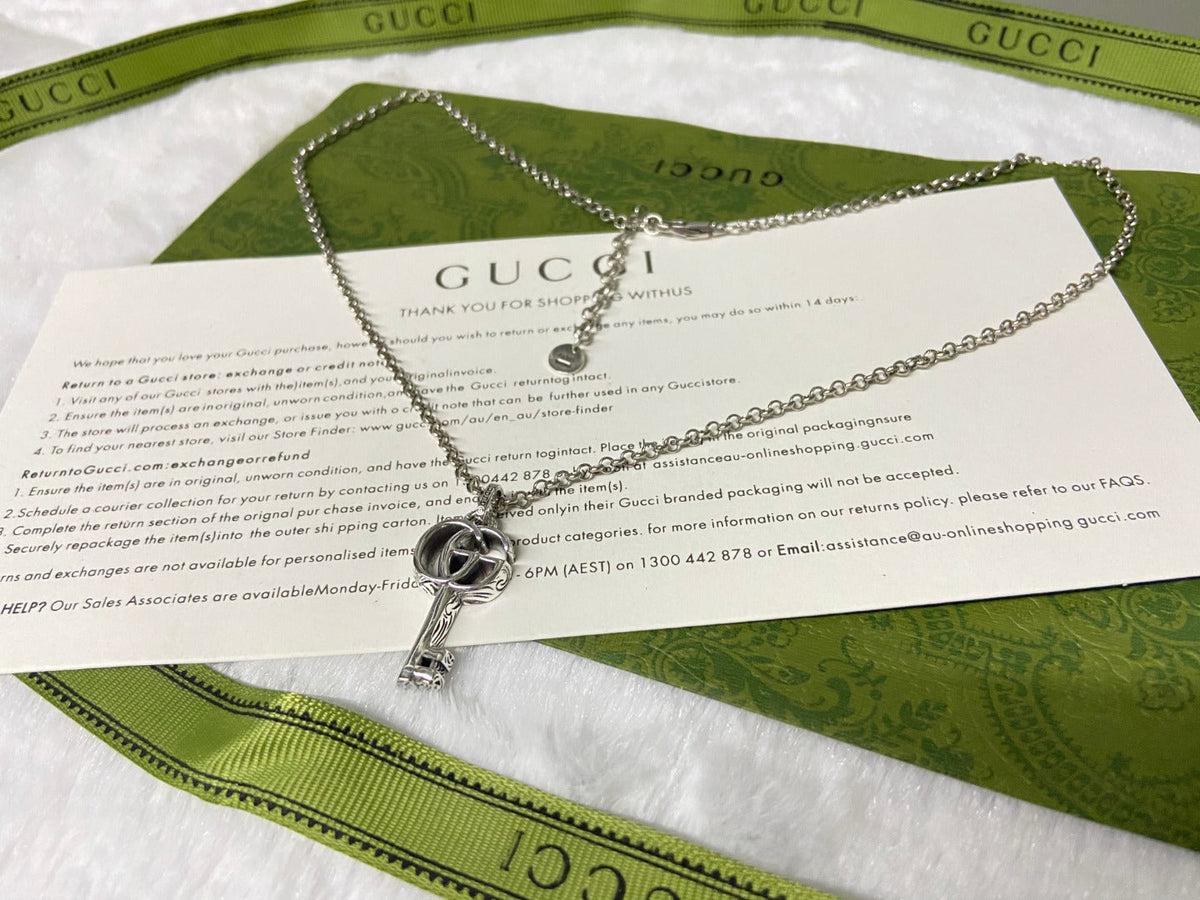 Double Gucci Key Necklace product image 4, provided for visual reference and product detail review