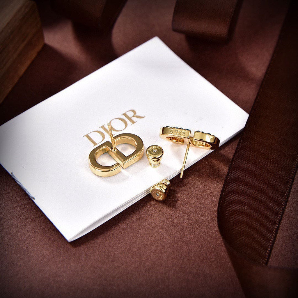 Dior Petit Stud 18K Gold Earrings product image 5, provided for visual reference and product detail review
