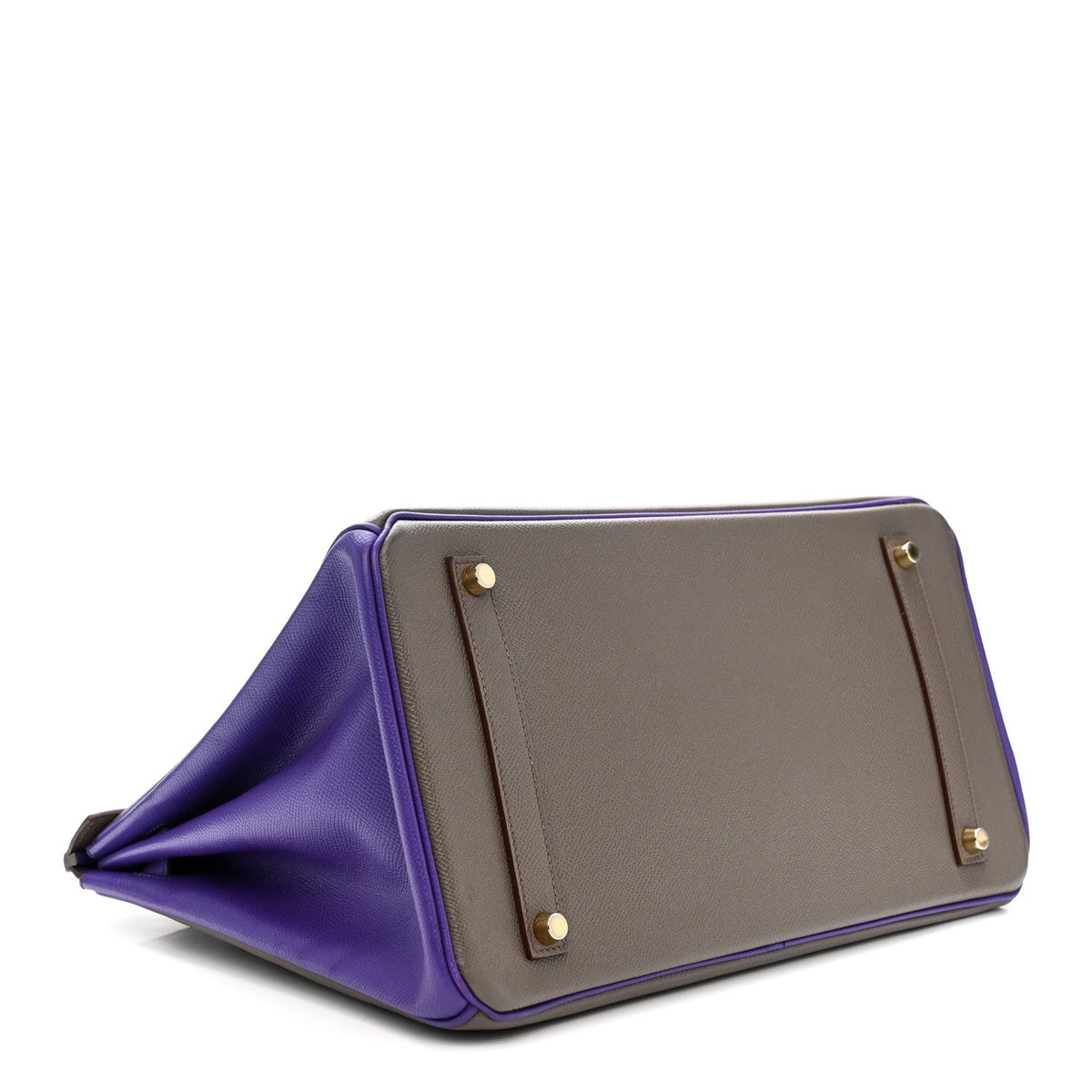 Epsom Bi-Color Horseshoe Birkin 35 Etain Crocus product image 4, provided for visual reference and product detail review