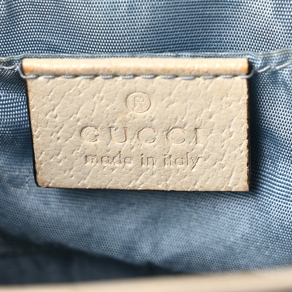 Grained Calfskin Bee Star Small Padlock Shoulder Bag White product image 6, provided for visual reference and product detail