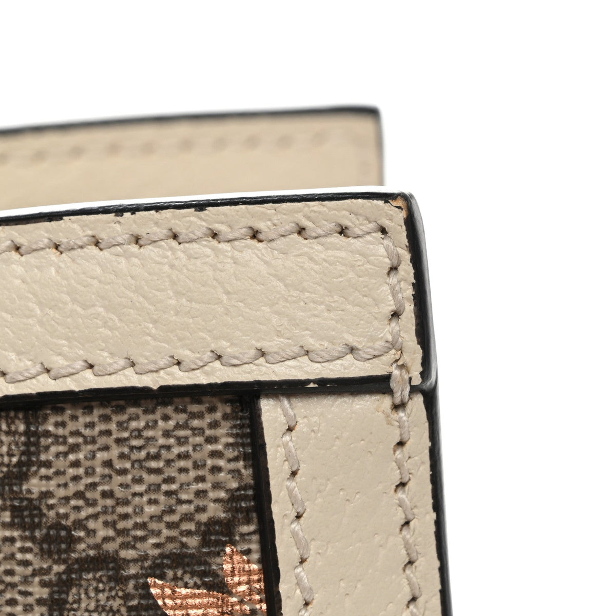 GG Supreme Monogram Berry Textured Dollar Calfskin Small Padlock Tote Beige Ebony Light Copper Mystic White product image