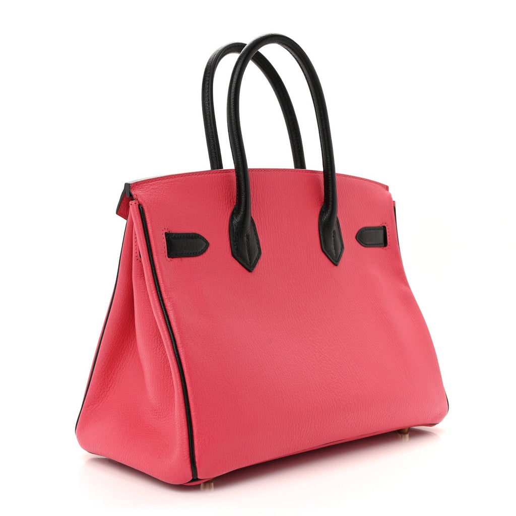 Chevre Mysore Horseshoe Birkin 30 Bougainvillea Black product image 2, provided for visual reference and product detail