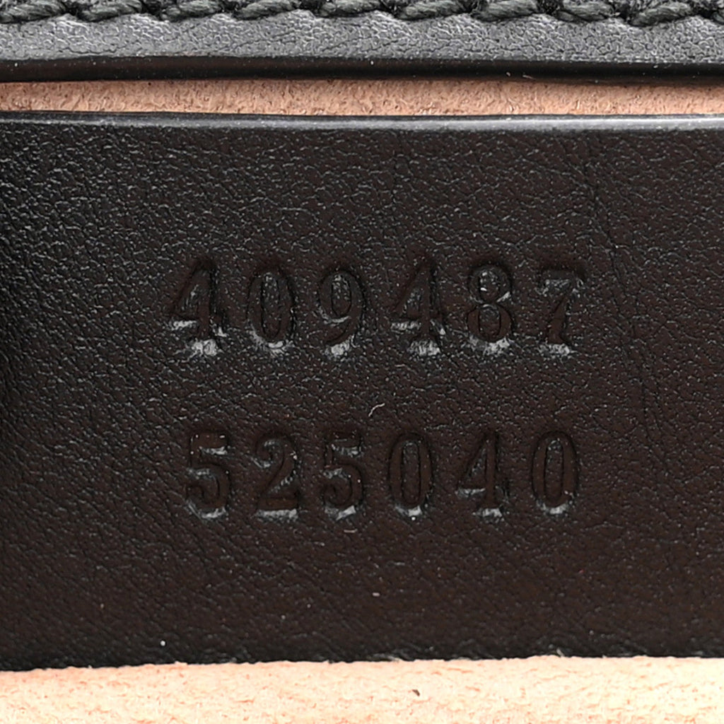 GG Supreme Monogram Bees Small Padlock Shoulder Bag Black product image 7, provided for visual reference and product detail