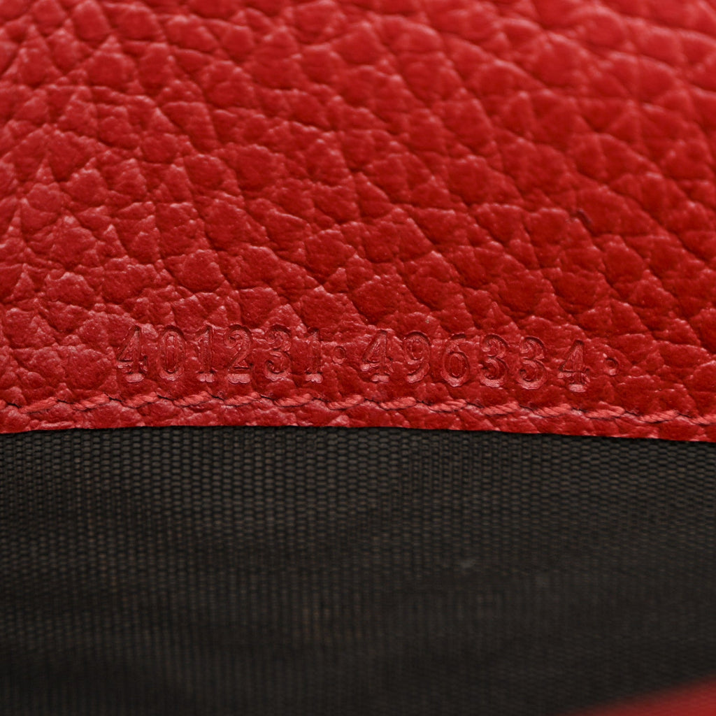Calfskin Mini Dionysus Chain Wallet Hibiscus Red product image 7, provided for visual reference and product detail review