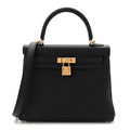 Togo Kelly Retourne 25 Black product image 1, provided for visual reference and product detail review