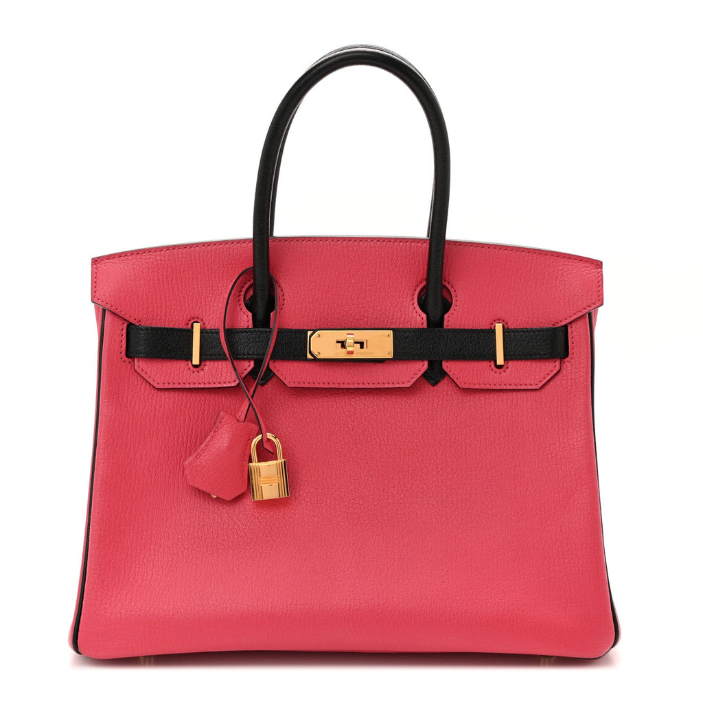 Chevre Mysore Horseshoe Birkin 30 Bougainvillea Black product image 1, provided for visual reference and product detail