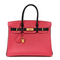 Chevre Mysore Horseshoe Birkin 30 Bougainvillea Black product image 1, provided for visual reference and product detail