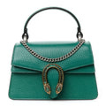 Dollar Calfskin Crystal Mini Dionysus Top Handle Bag Emerald product image 1, provided for visual reference and product