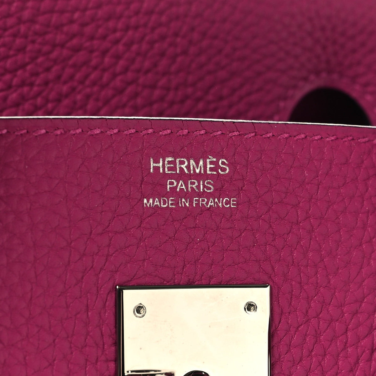 Togo Birkin 30 Rose Pourpre product image 6, provided for visual reference and product detail review