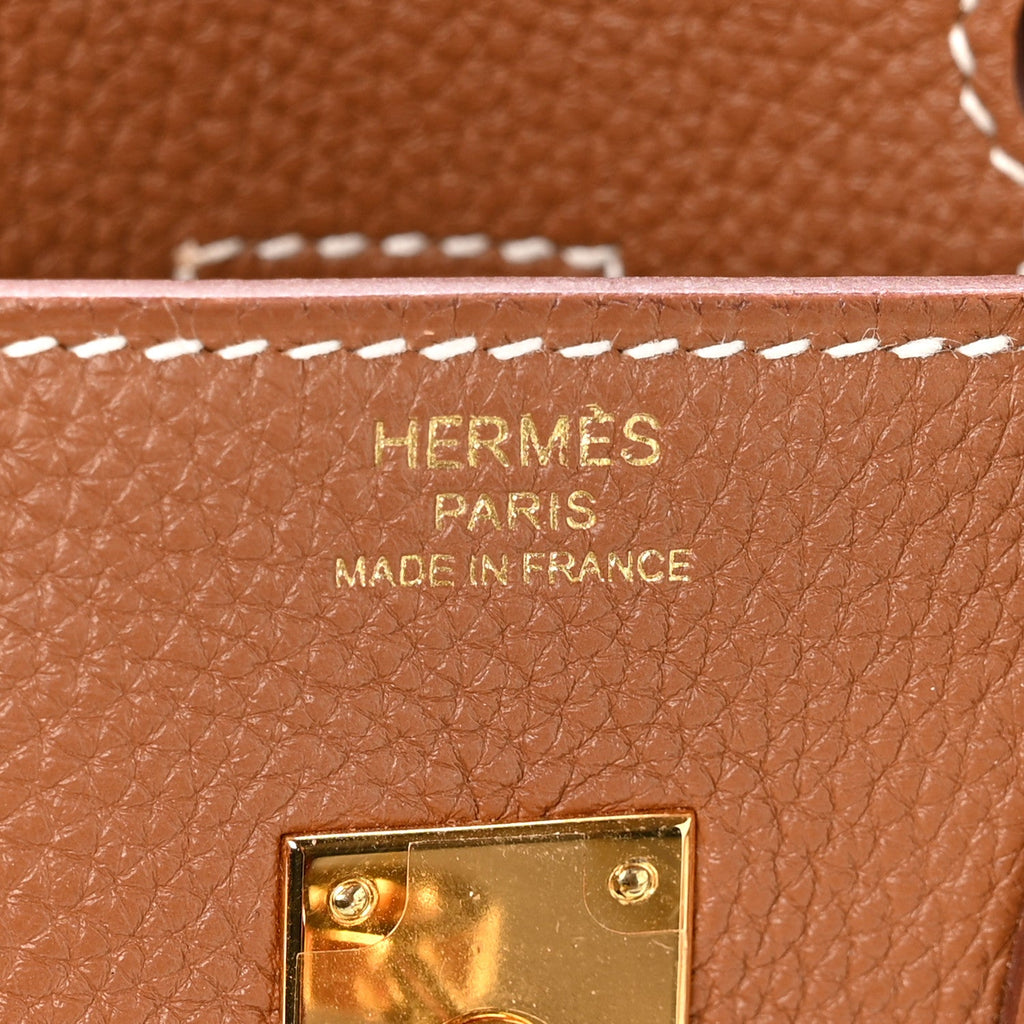 Togo Birkin 25 Gold product image 6, provided for visual reference and product detail review