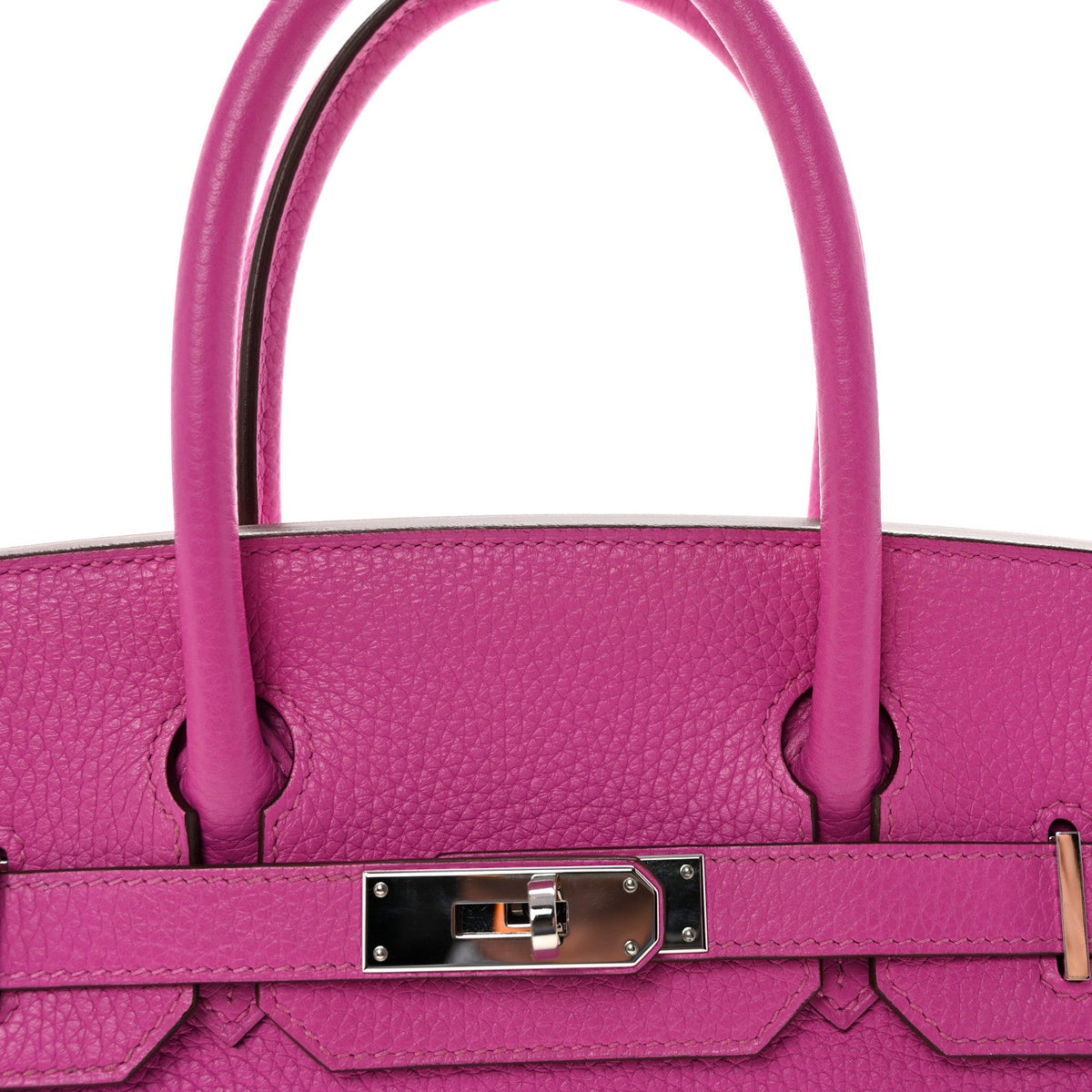 Taurillon Clemence Birkin 30 Magnolia product image 8, provided for visual reference and product detail review
