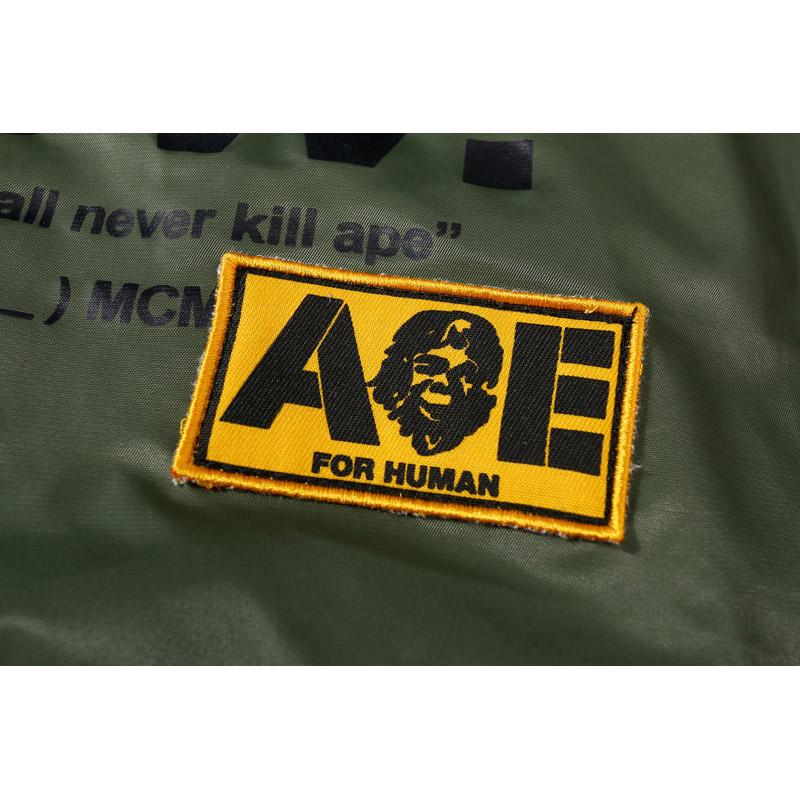 Bathing Ape Coat Autumn and Winter Men Casual Armband Baseball Cotton-Padded Jacket Jacket Men and Women Coats product image