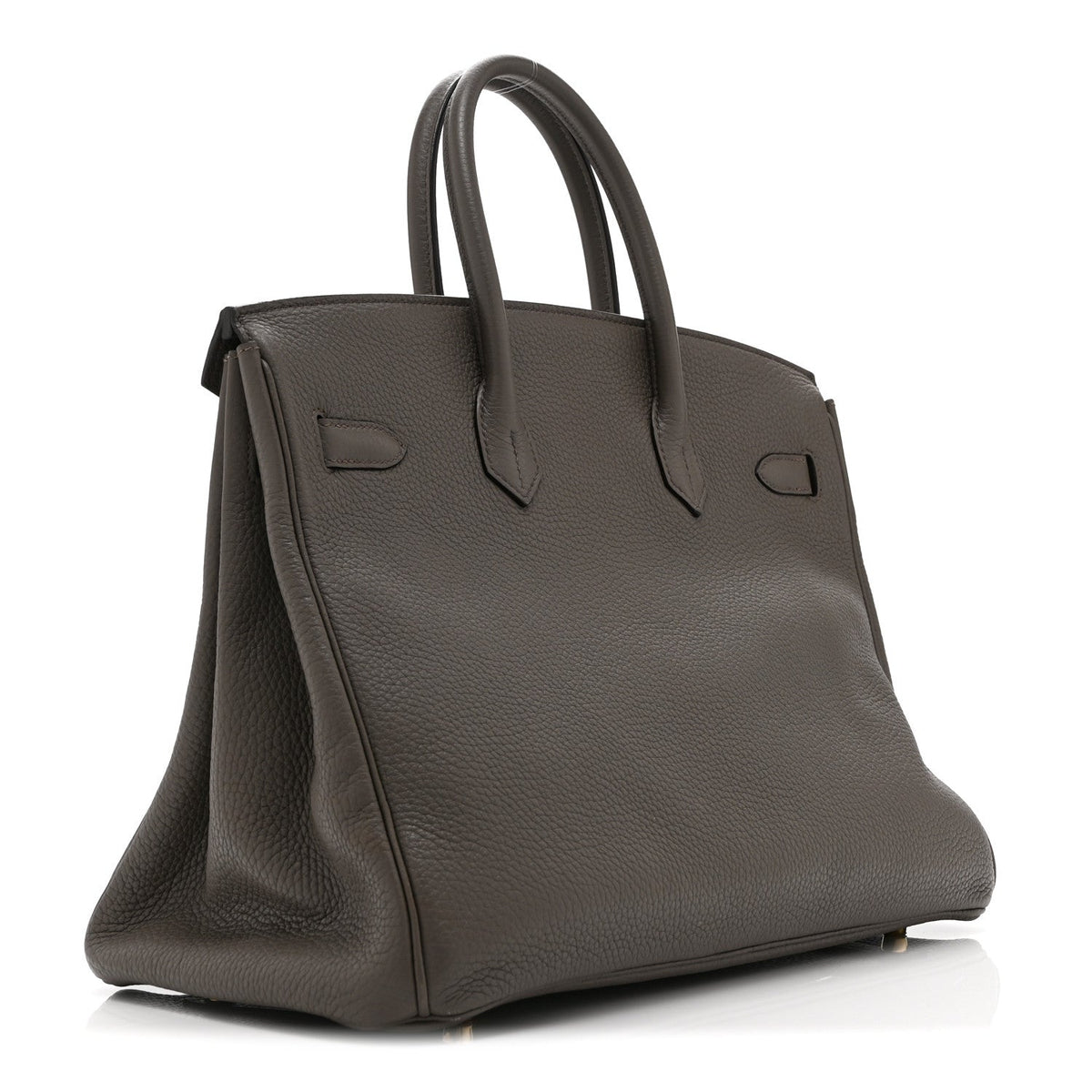 Taurillon Clemence Birkin 35 Etain product image 3, provided for visual reference and product detail review