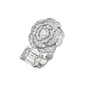 Chanel Diamond Camelia 18K Gold Ring product image 1, provided for visual reference and product detail review