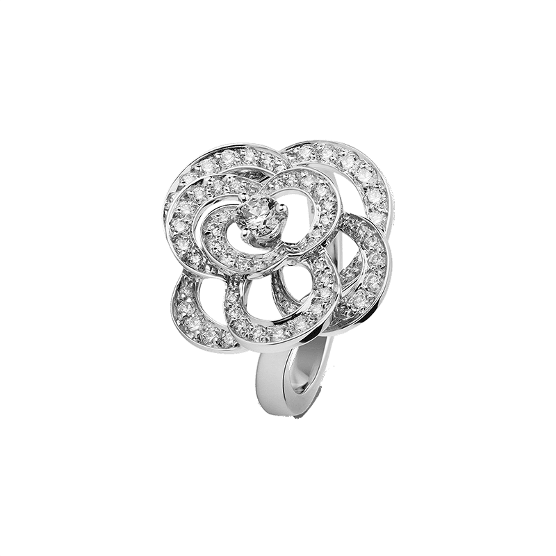Chanel Fil De Cam ̈¦lia 18K Gold Ring product image 1, provided for visual reference and product detail review