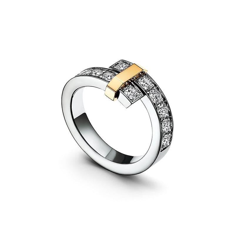 Tiffany Edge Bypass 18K Gold Ring product image 2, provided for visual reference and product detail review