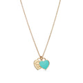 Tiffany Return to Mini Double Heart 18K Gold Necklace product image 1, provided for visual reference and product detail