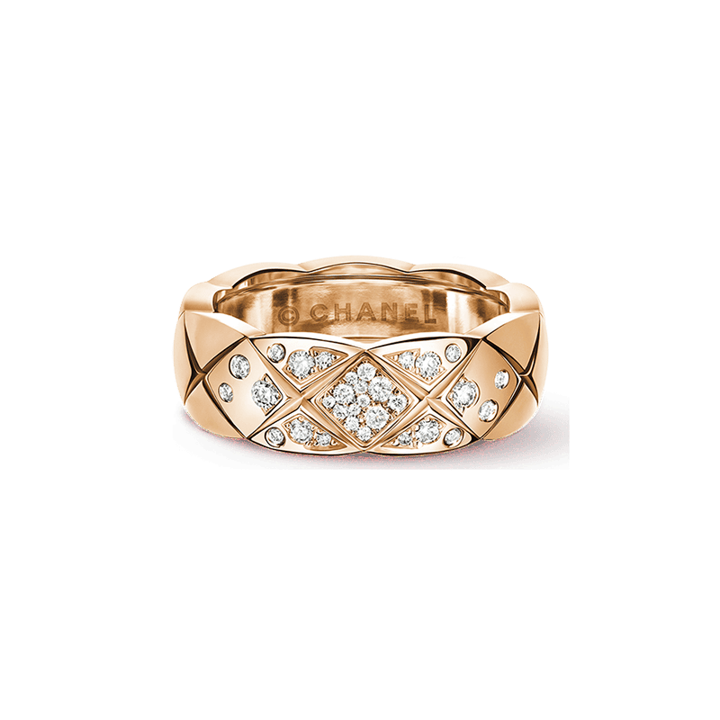 Chanel Coco Crush Diamonds 18K Rose Gold Ring product image 1, provided for visual reference and product detail review