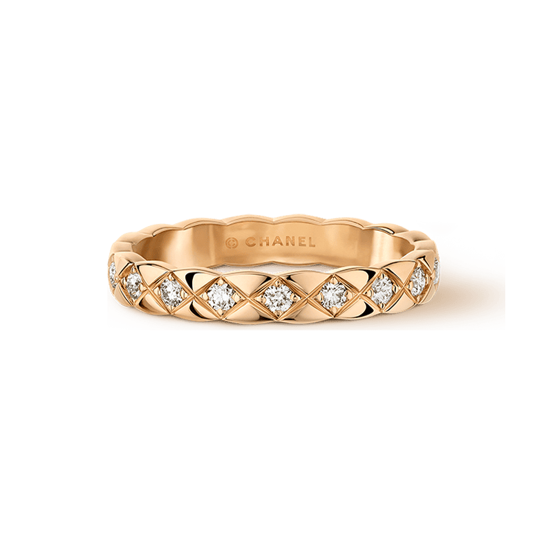 Chanel Coco Crush Mini Diamonds 18K Gold Ring product image 1, provided for visual reference and product detail review
