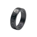 Bvlgari Black Ceramic Diamond 18K White Gold Ring product image 1, provided for visual reference and product detail review