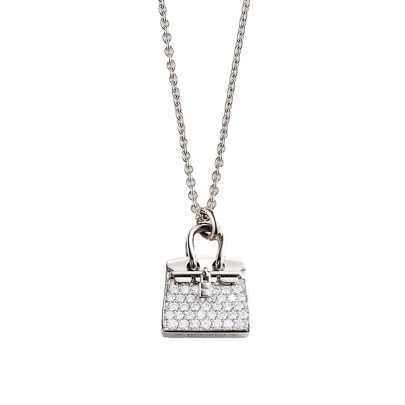 Hermes Amulettes Birkin Pendant 18K Gold Necklace product image 1, provided for visual reference and product detail review