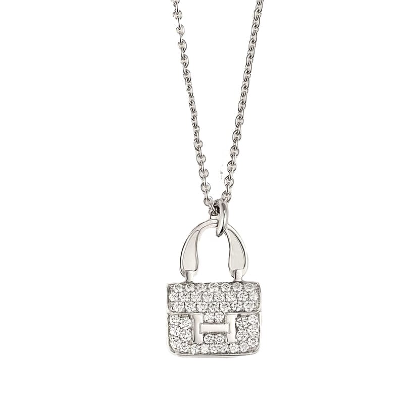 Hermes Amulettes Constance Pendant 18K Gold Necklace product image 1, provided for visual reference and product detail review