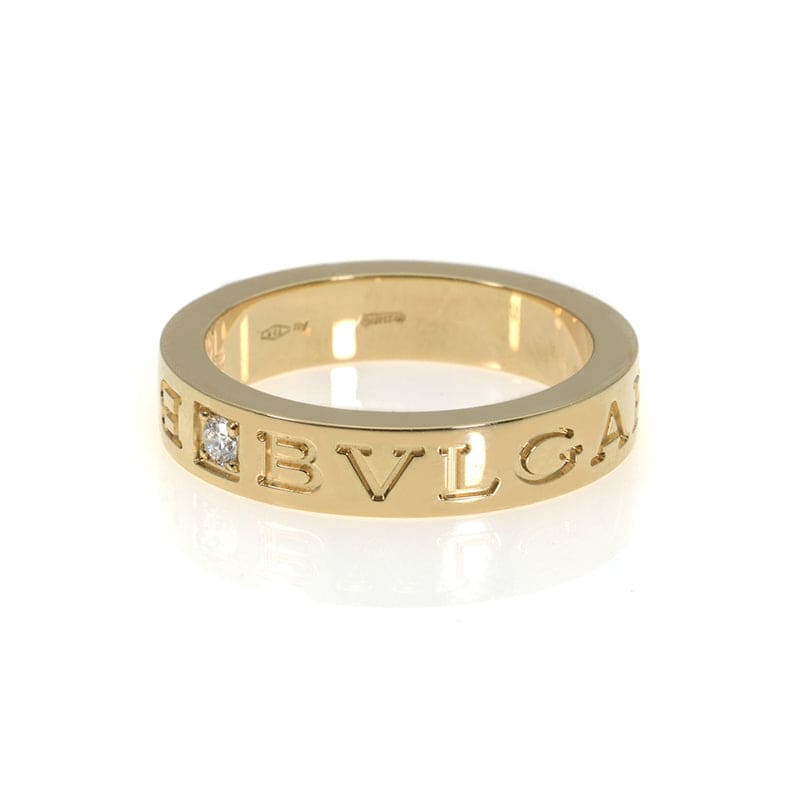 Bvlgari Diamond 18K Yellow Gold Ring product image 4, provided for visual reference and product detail review