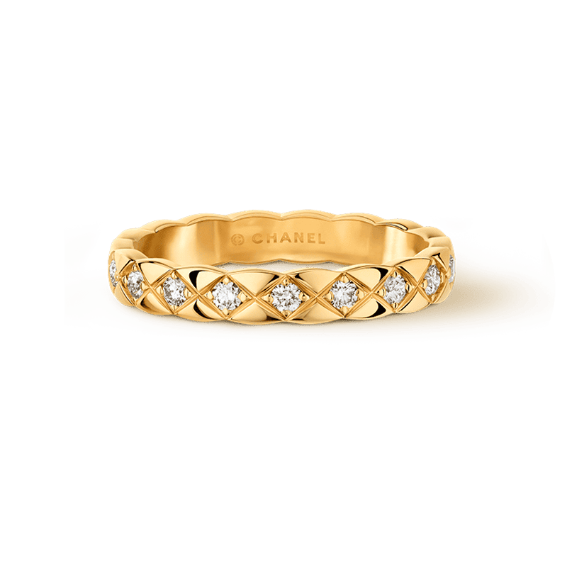 Chanel Coco Crush Mini Diamonds 18K Gold Ring product image 2, provided for visual reference and product detail review