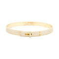 Hermes Kelly Diamonds 18K Yellow Gold Bracelet product image 1, provided for visual reference and product detail review