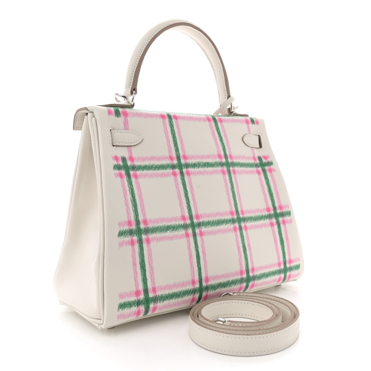 Swift Tartan Kelly Retourne 25 Gris Pale Rose Bubblegum Vert Moyen product image 2, provided for visual reference and