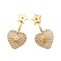 Dior Star & Heart 18K Gold Earrings product image 1, provided for visual reference and product detail review