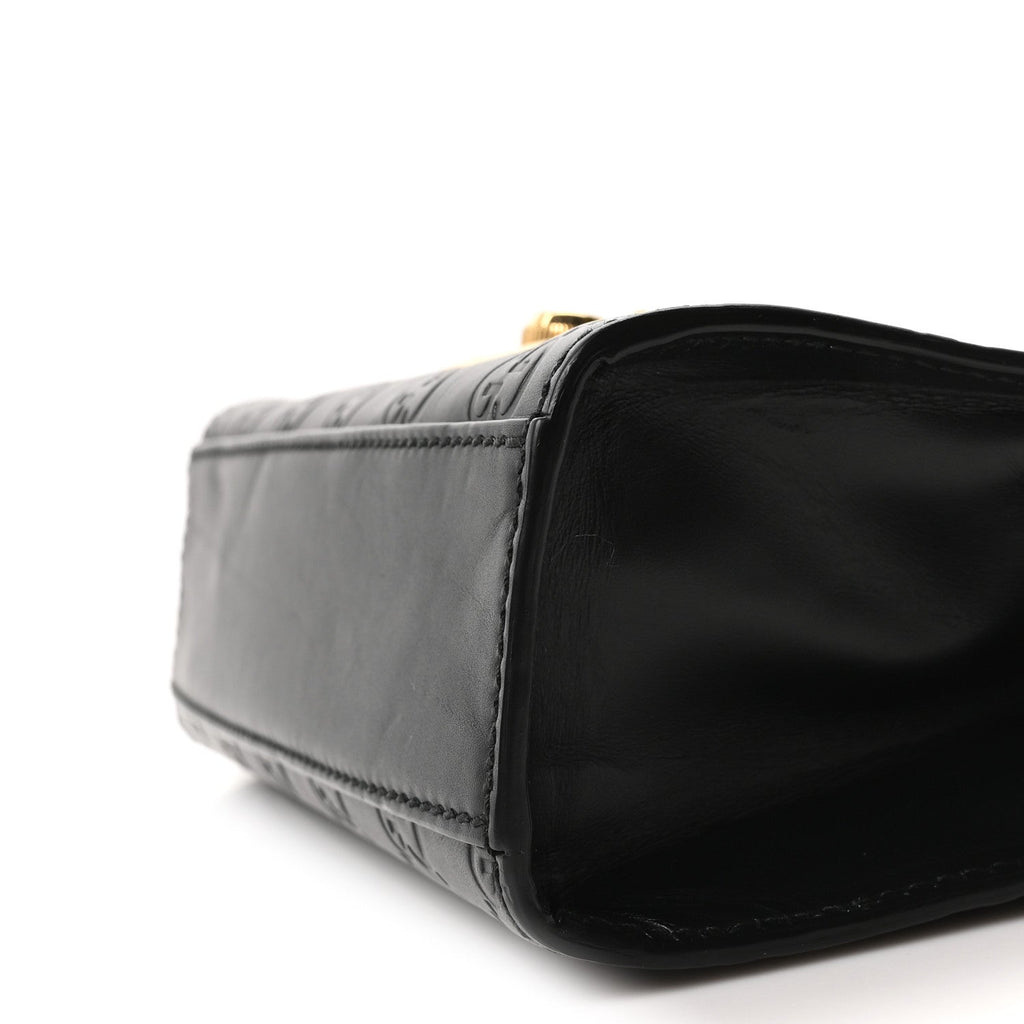Guccissima Small Padlock Shoulder Bag Black product image 9, provided for visual reference and product detail review