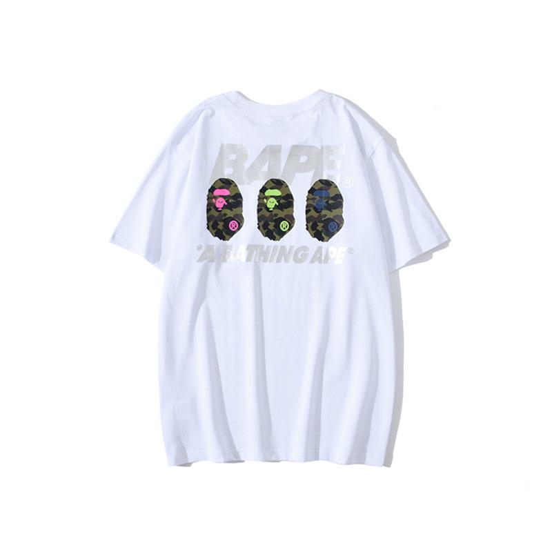 Bathing Ape T-Shirt Summer Men and Women Short-Sleeved Top product image 1, provided for visual reference and product detail