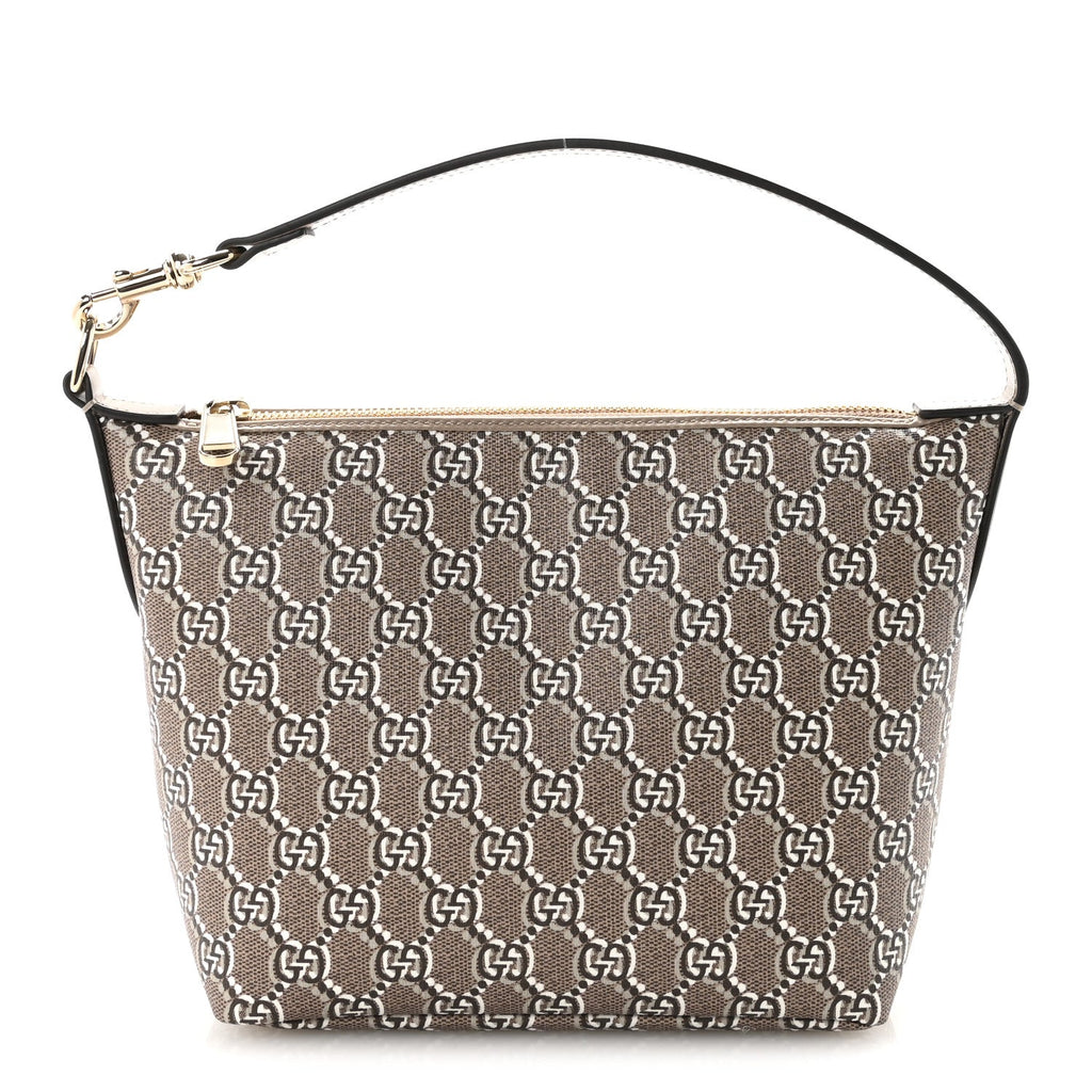 GG Shadow Monogram Super Mini Ophidia Shoulder Bag Taupe product image 1, provided for visual reference and product detail