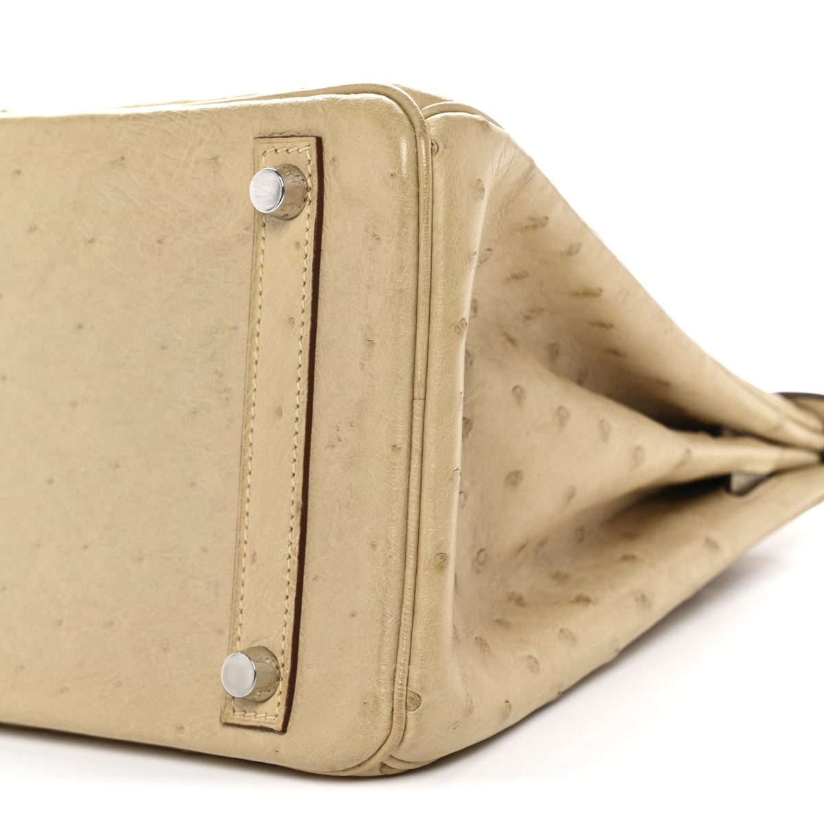 Ostrich Birkin 30 Parchemin product image 10, provided for visual reference and product detail review