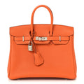 Togo Birkin 25 Orange product image 1, provided for visual reference and product detail review