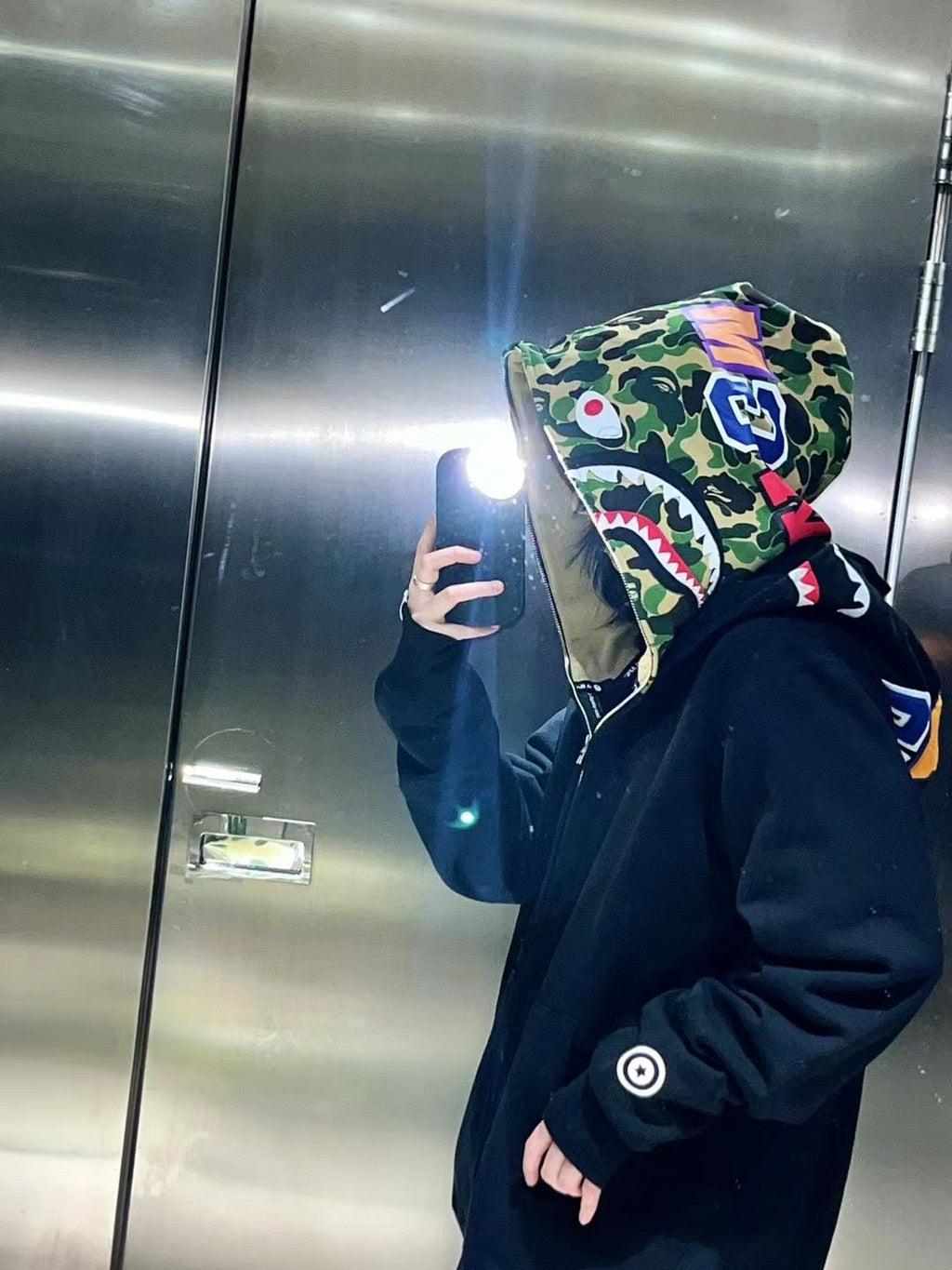 Bathing Ape Hoodie Camouflage Cardigan Men and Women Sweater Hoodie Coat product image 17, provided for visual reference and
