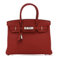 Togo Birkin 30 Vermillion product image 1, provided for visual reference and product detail review