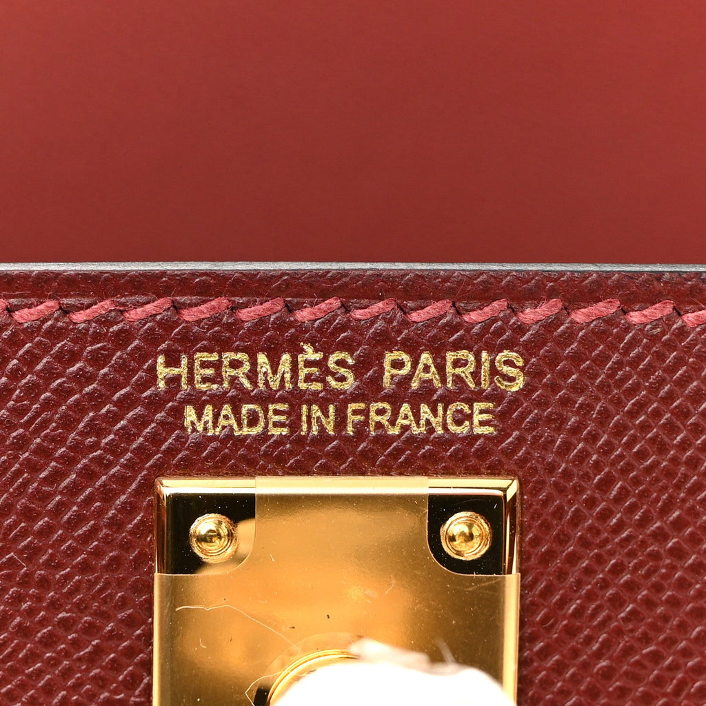 Madame Calfskin Mini Kelly Sellier 20 Rouge H product image 7, provided for visual reference and product detail review